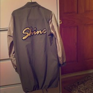 SHINE Green Trench Coat